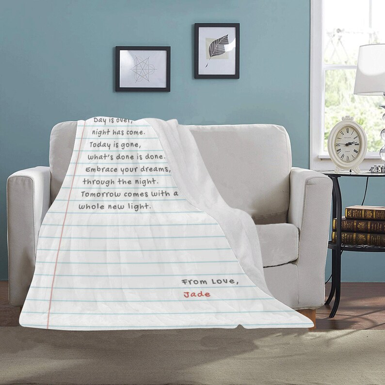 Custom blanket letter Letter Blanket Custom blanket Etsy