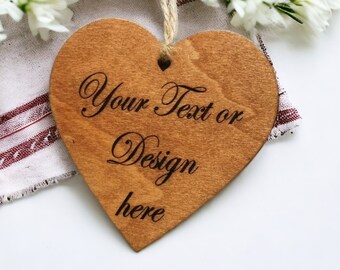 Personalised wooden Heart, Custom heart, Personalised Gift