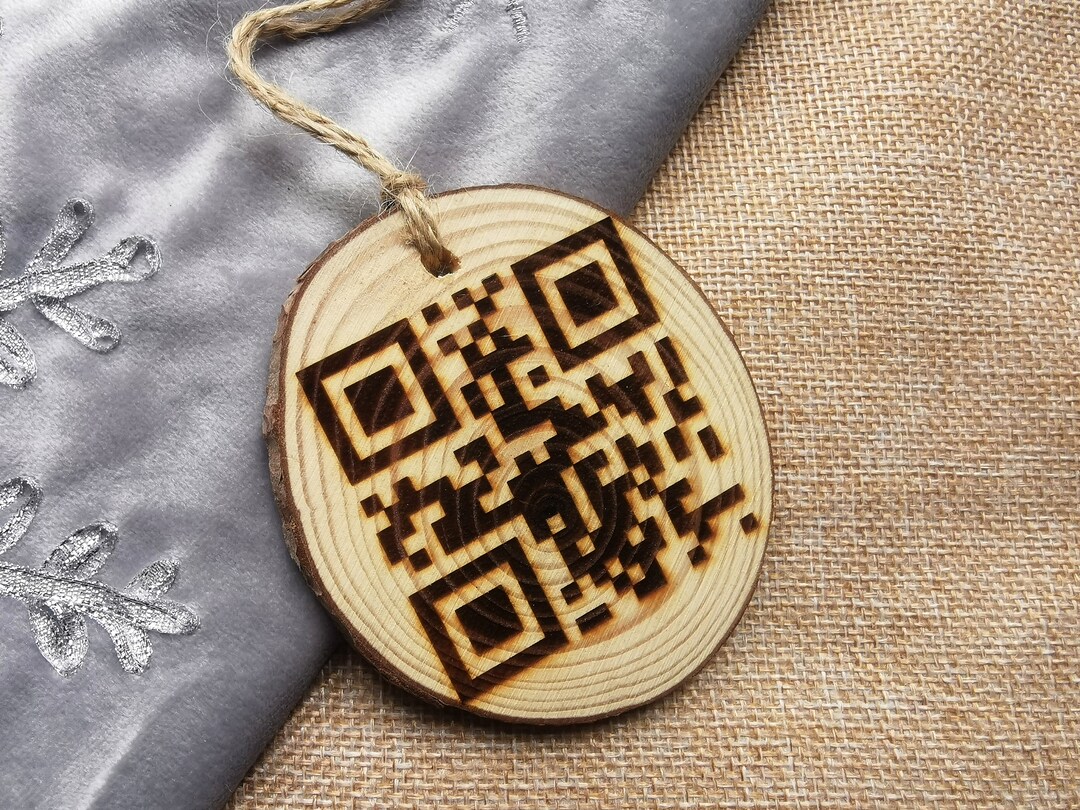 Personalised QR Code Decoration - Etsy