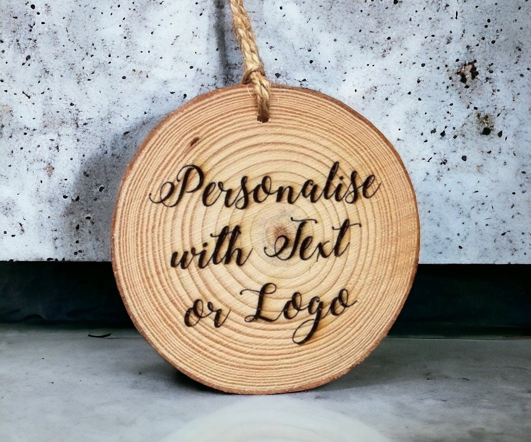 Personalised Log Slice Decoration - Etsy