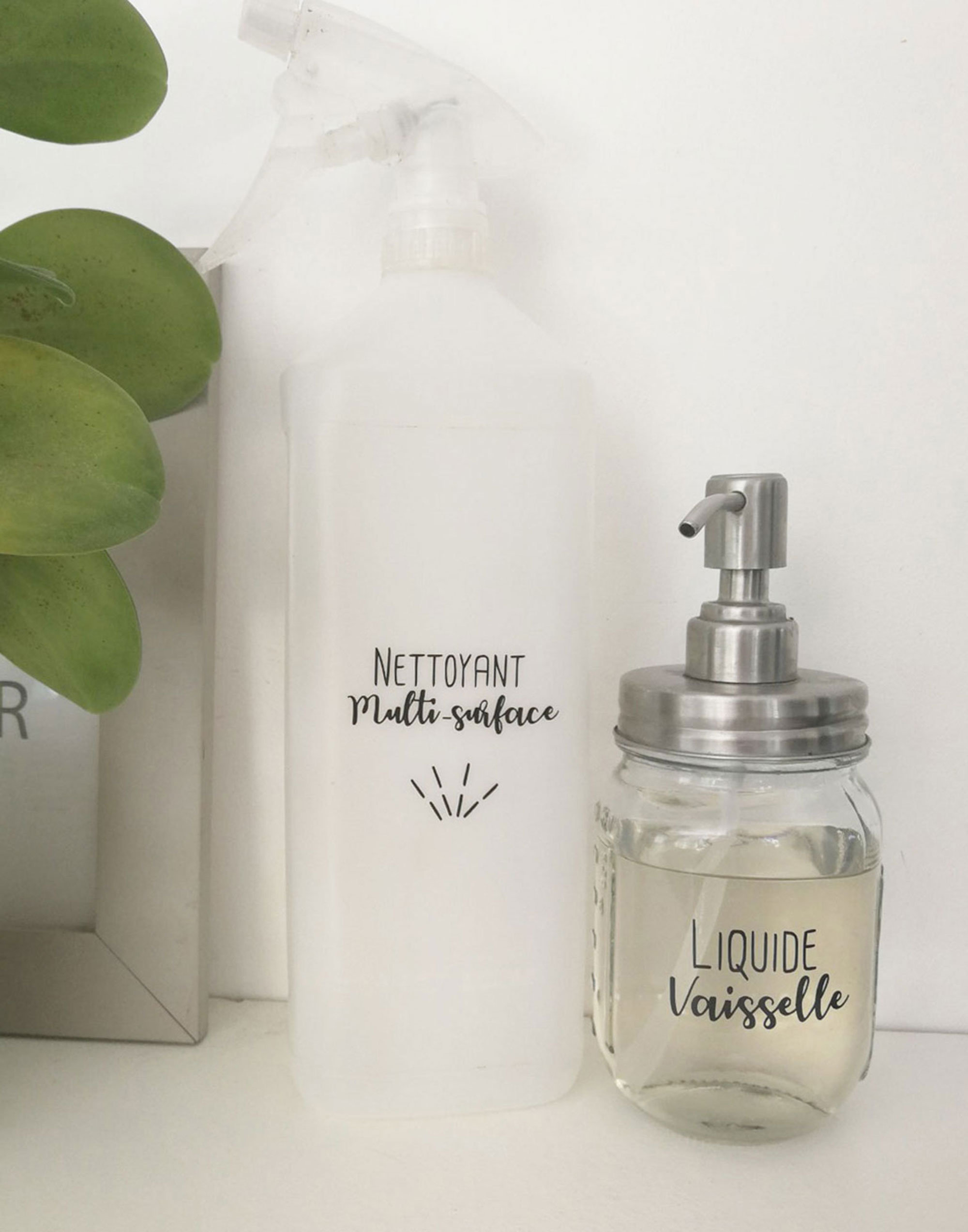 Lot de 5 Étiquettes Stickers Pour Contenants Produits Ménagers