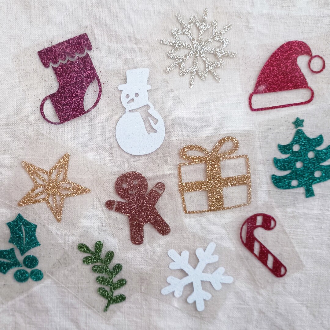 Petits sujets de Noël en flex thermocollant pour calendrier de Etsy France