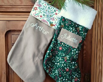 Prénom en  flex thermocollant personnalisé pour chaussettes et décorations de sapin de Noël à l'unité ou en lot