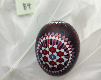 Sorbian EASTER EGG, 1 piece, hand-painted, Easter, wax painting technique, unique, chicken egg, spring decoration, Easter decoration