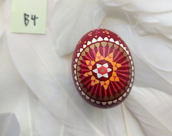 Sorbian EASTER EGG, 1 piece, hand-painted, Easter, wax technique, unique, chicken egg, spring decoration, Easter decoration