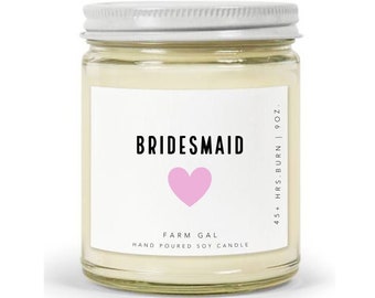 Bridesmaid Gift Proposal Candle | Maid of Honor Candle | Bridal Party Gift Box | Bridesmaid Gift Ideas | Bridesmaid Proposal Ideas | Wedding
