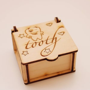 Tooth keepsake box, Wooden storage box for teeth, Tooth storage box, Tooth fairy box, Baby tooth box