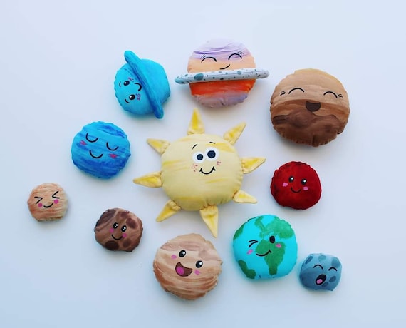Planets Planets Soft Toys Educational Game Montessori Learning Game Planets Stuffed Toys Space Toys Solar System Galaxy Christmas Etsy UK