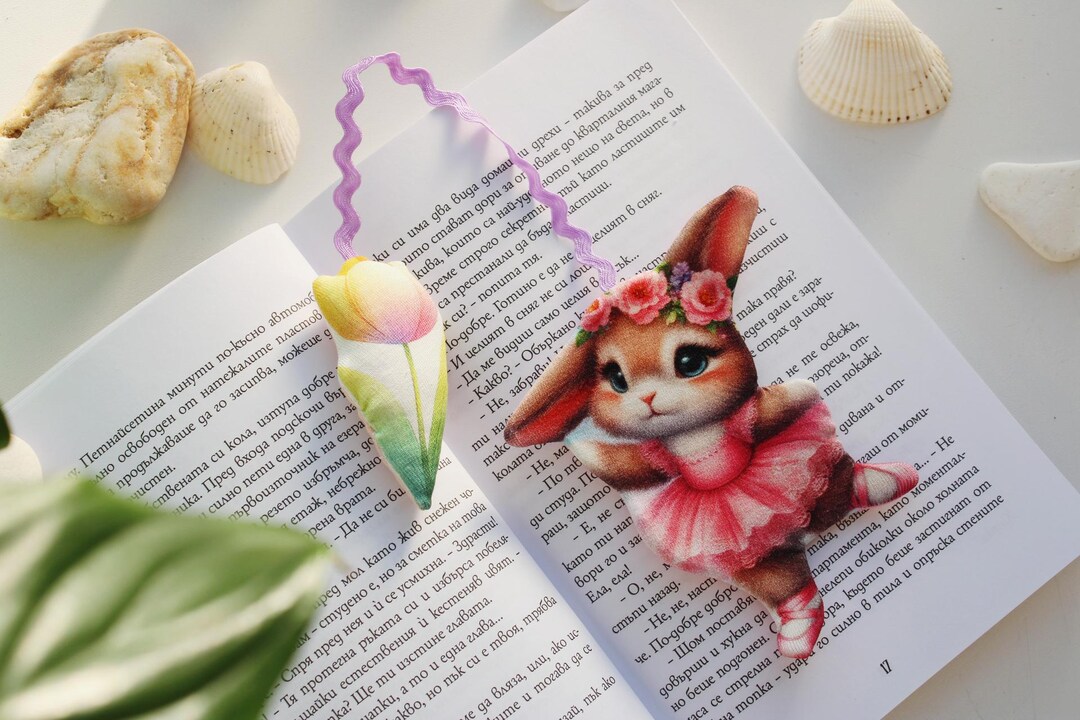 Bunny Fabric Bookmark , Cute Rabbit Bookmark , Page Marker , Easter ...