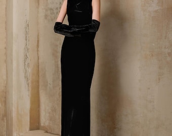 Handmade Evening Gown - Elegant Backless Wedding Reception Dress - Sophisticated Formal Dresses - Luxury Custom Made Special Occasion Dress