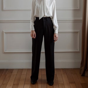 Slightly Tapered Silk Pants - Available in 50 Colors