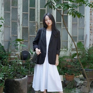 Linen Blazer / Linen Jacket / Available in 50 Colors
