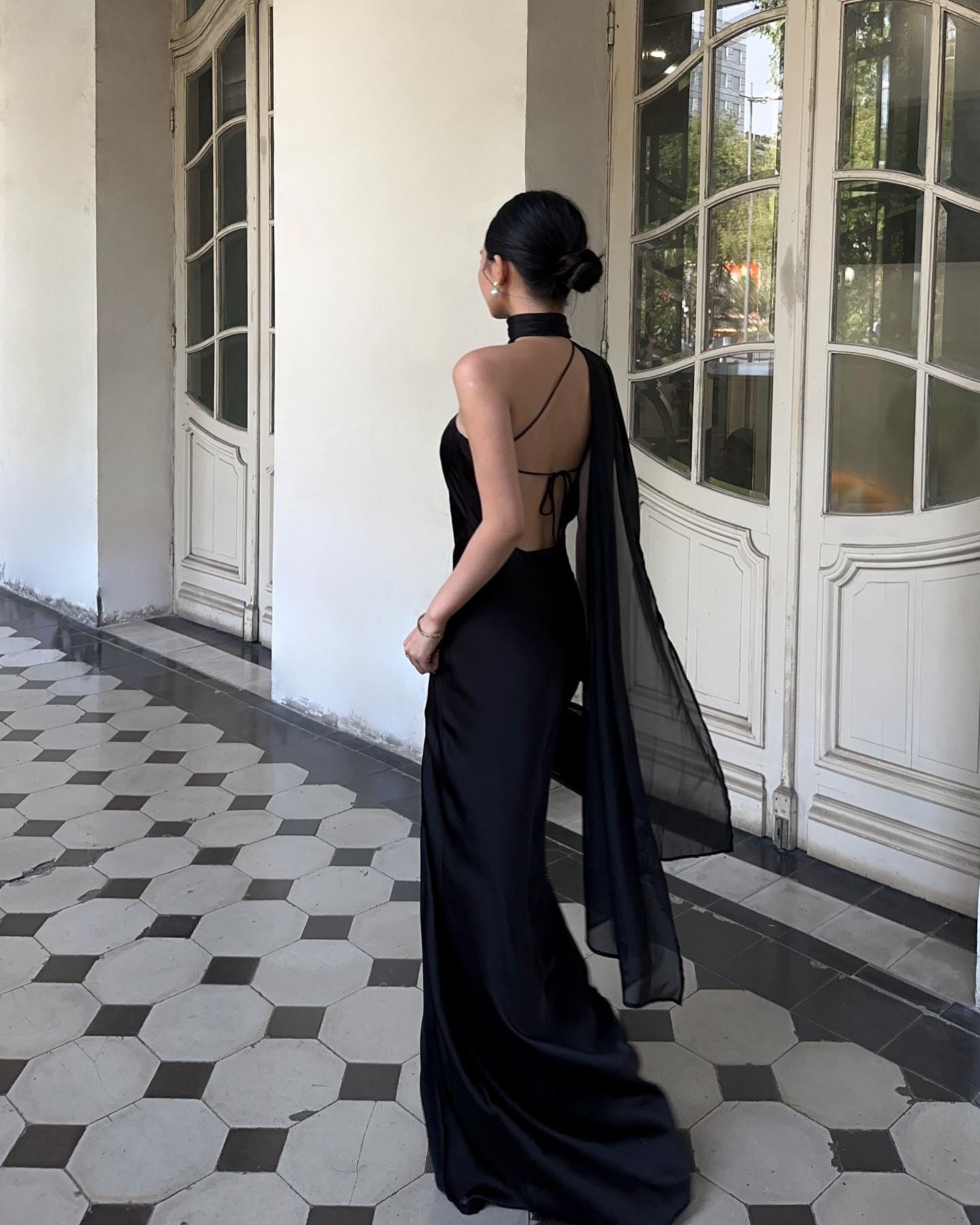 backless evening dress uk SAVANNAH | Baby Blue Slinky Dress