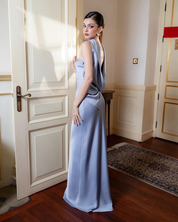 Silk Slip Sexy Cocktail Dress, Maxi Slip Dress, Silk Slip Long Length Dress,  Sleeveless Dress, Floor Length Dress, Bridesmaid Dress - Etsy