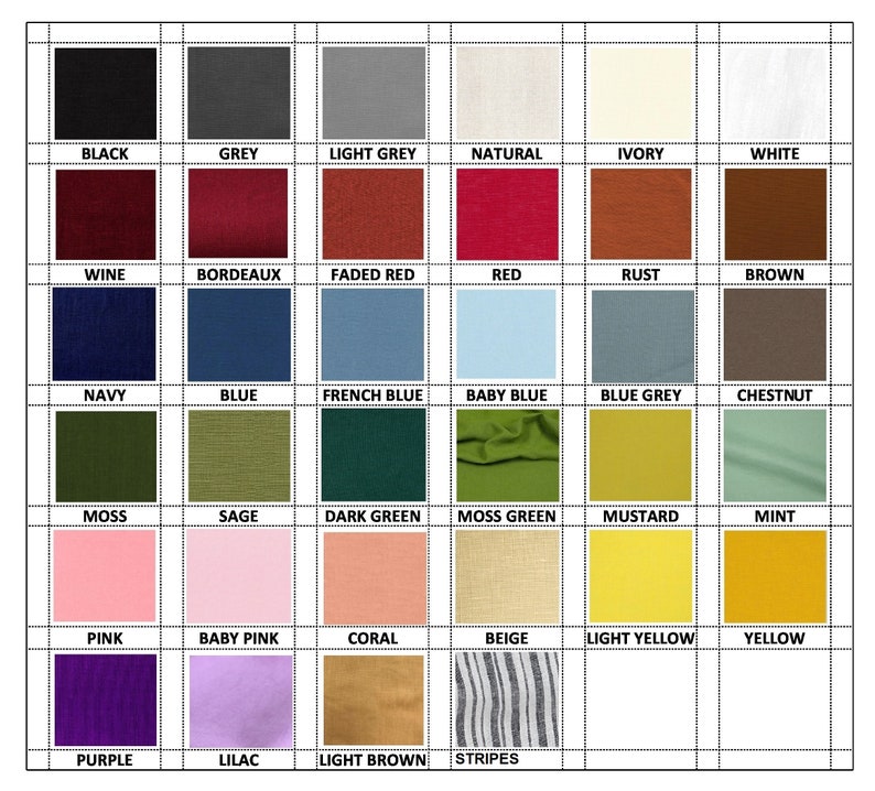 Contrast Color Midi Linen Dress / Mini Ruffle Sleeves and Mini | Etsy