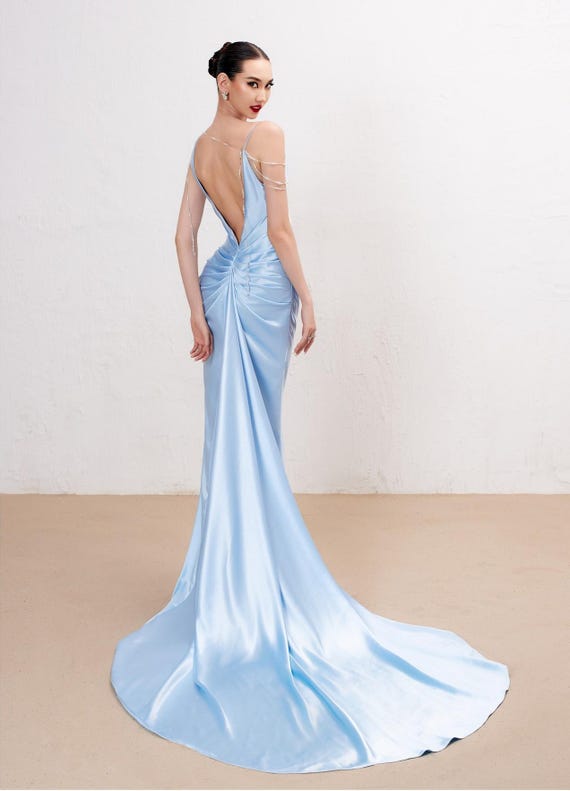 Chic Red Carpet Dress  Elegant Evening Gown for Weddings & Special Events  With Luxe Detailing - Etsy Ireland