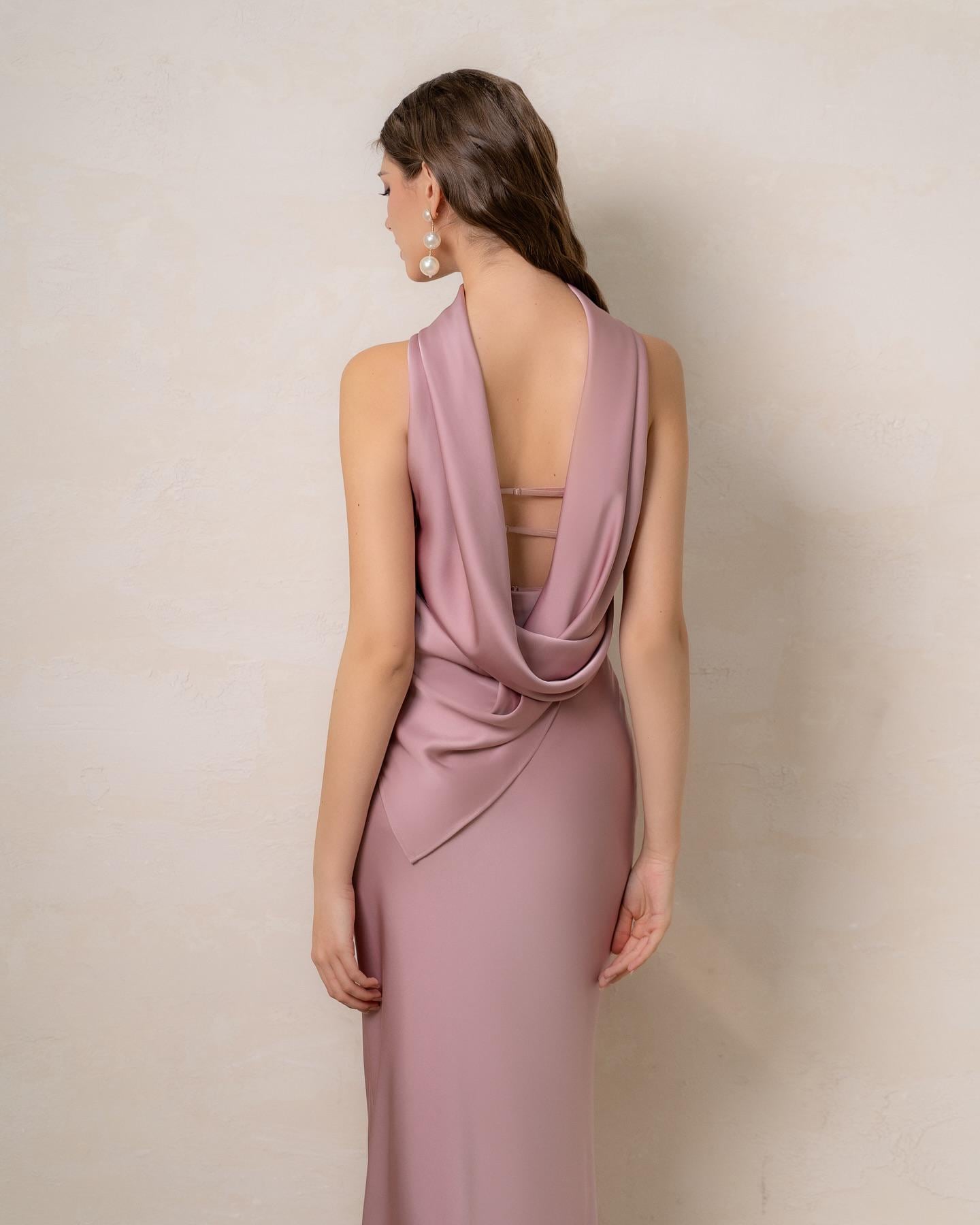 Raw Silk Midi Dress
