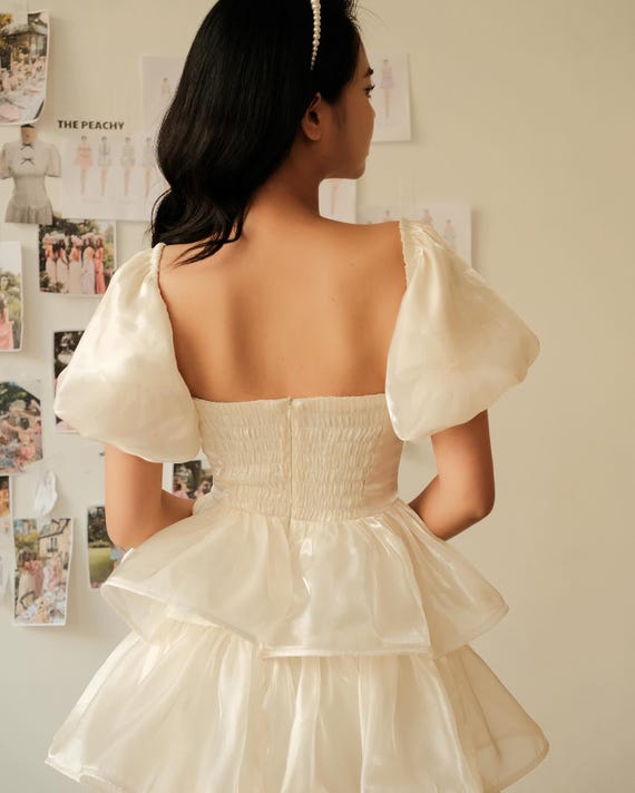 cute soft dresses Jinhomg Girls Cute Summer Dress Casual Ruffle Sleeve Tiered Sundress Soft Comfy Milk Silk Midi Dress Skater Swing Twirly Dresses Hot Pink 9 Years,