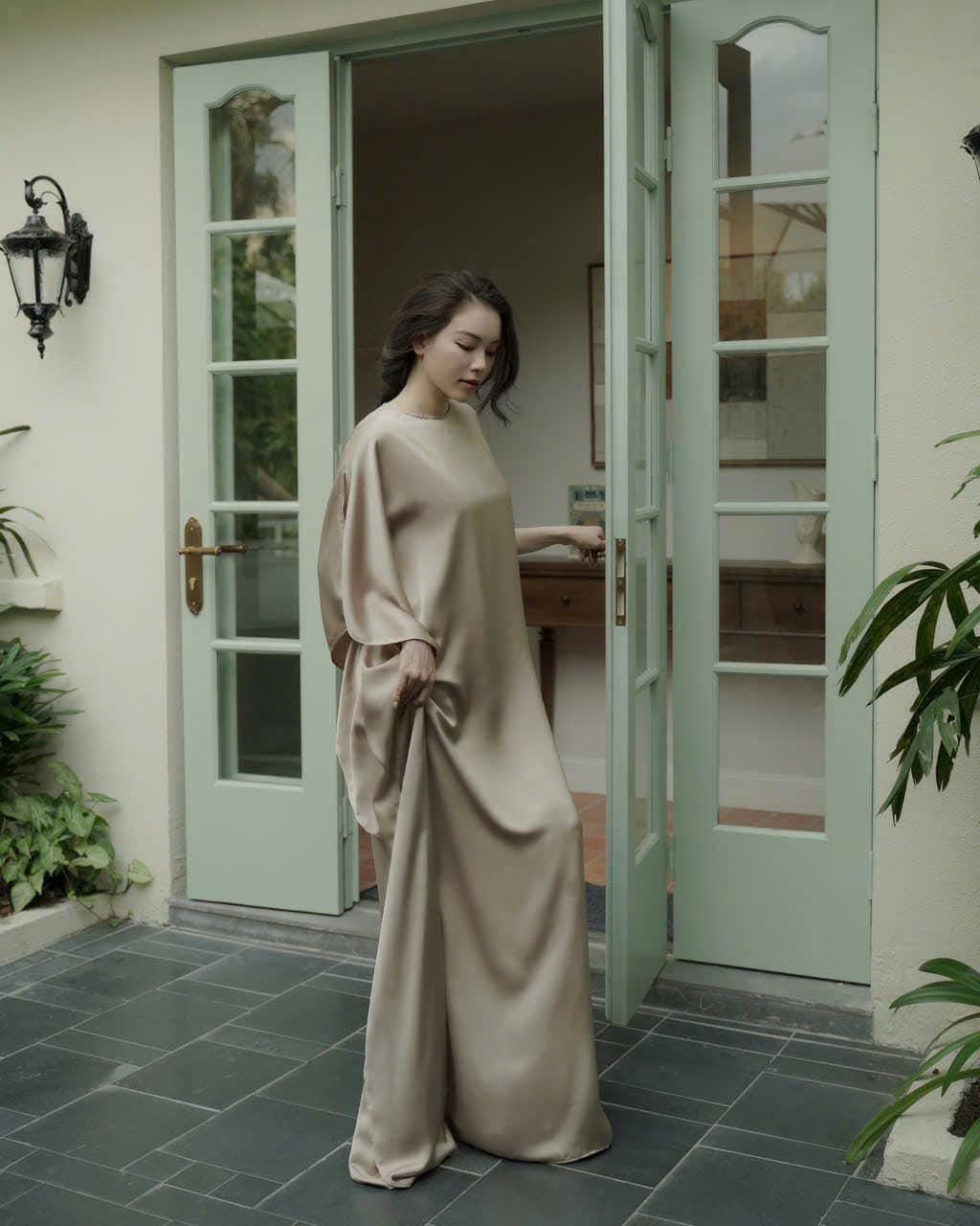 Winter Silk Dress