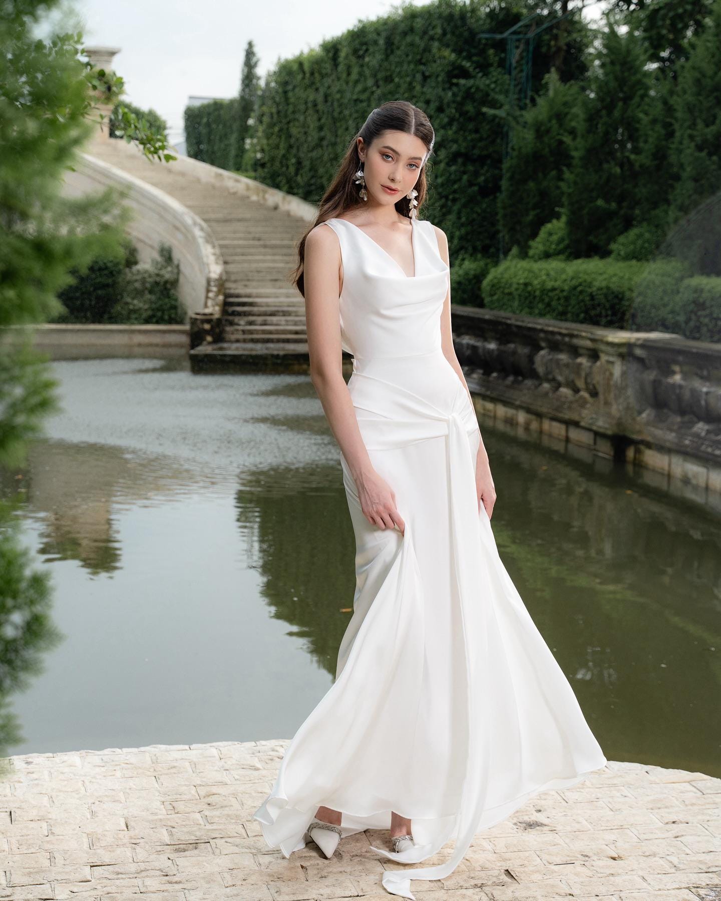 white slip dress wedding Inner Satin Dress*Adjustible Tank*Slip for Bride*Wedding Slip*Bride Robe Slip*White Ivory Slip*Nightgown*Short Slip*Bridal Silky Slip Adjustable straps with subtle A Sexy White Lace Slip -