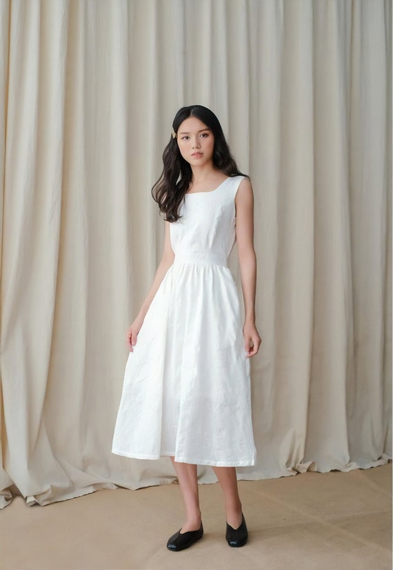 chinese dress ladies Must-Have Tie Back A-Line Mini Dress