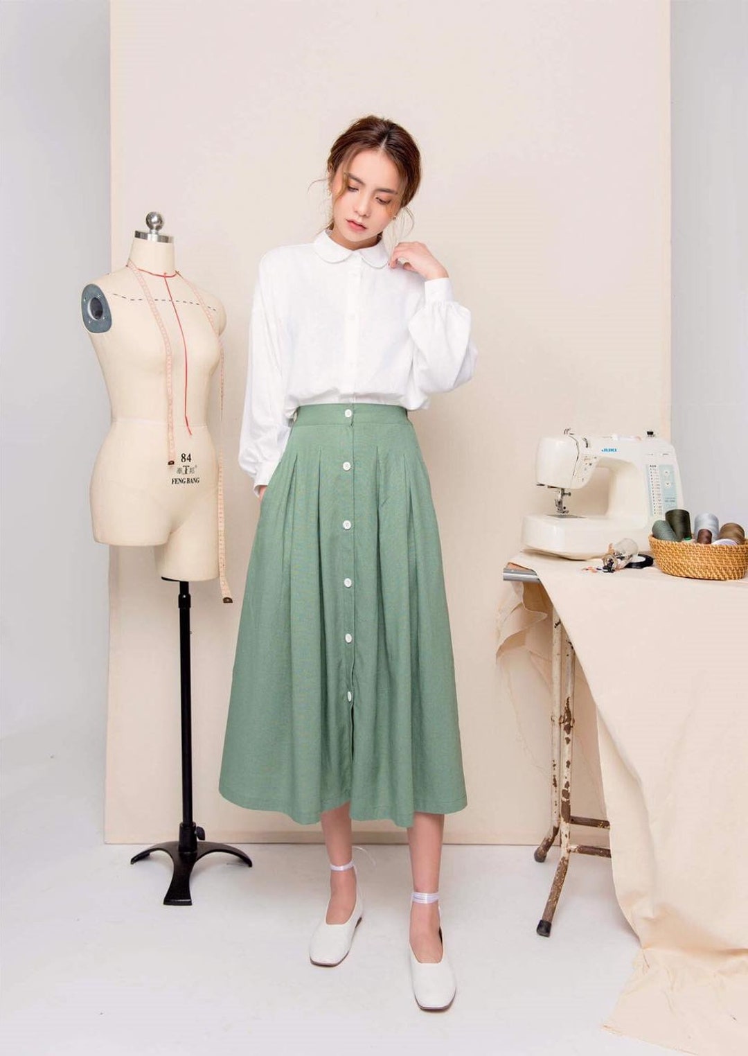 Linen skirt