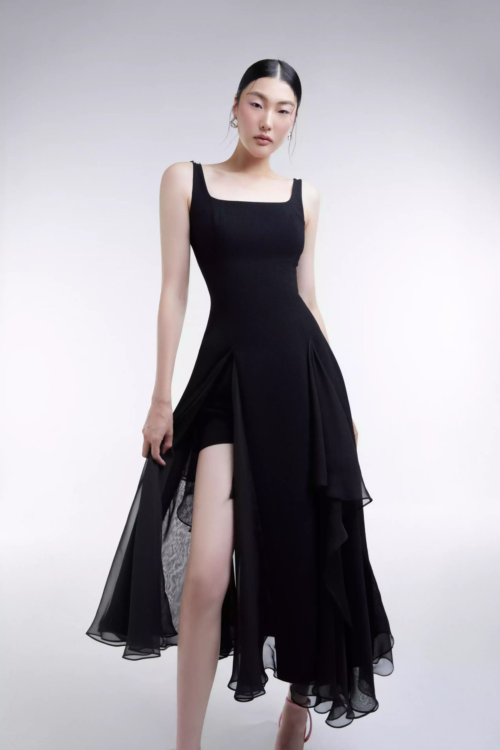asymmetrical dresses for sale Long Fitted Evening Gown by LaDivine CD287