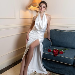Silk dress, slip dress, bridesmaid dress, wedding guest dress, evening dress, bridal party attire, long dress, silk bridesmaid, Valentine