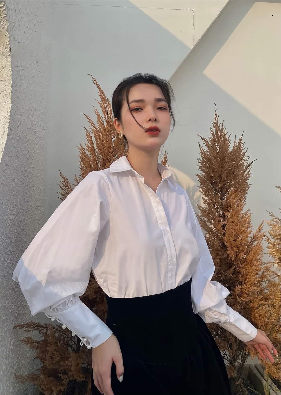 silk peasant blouse