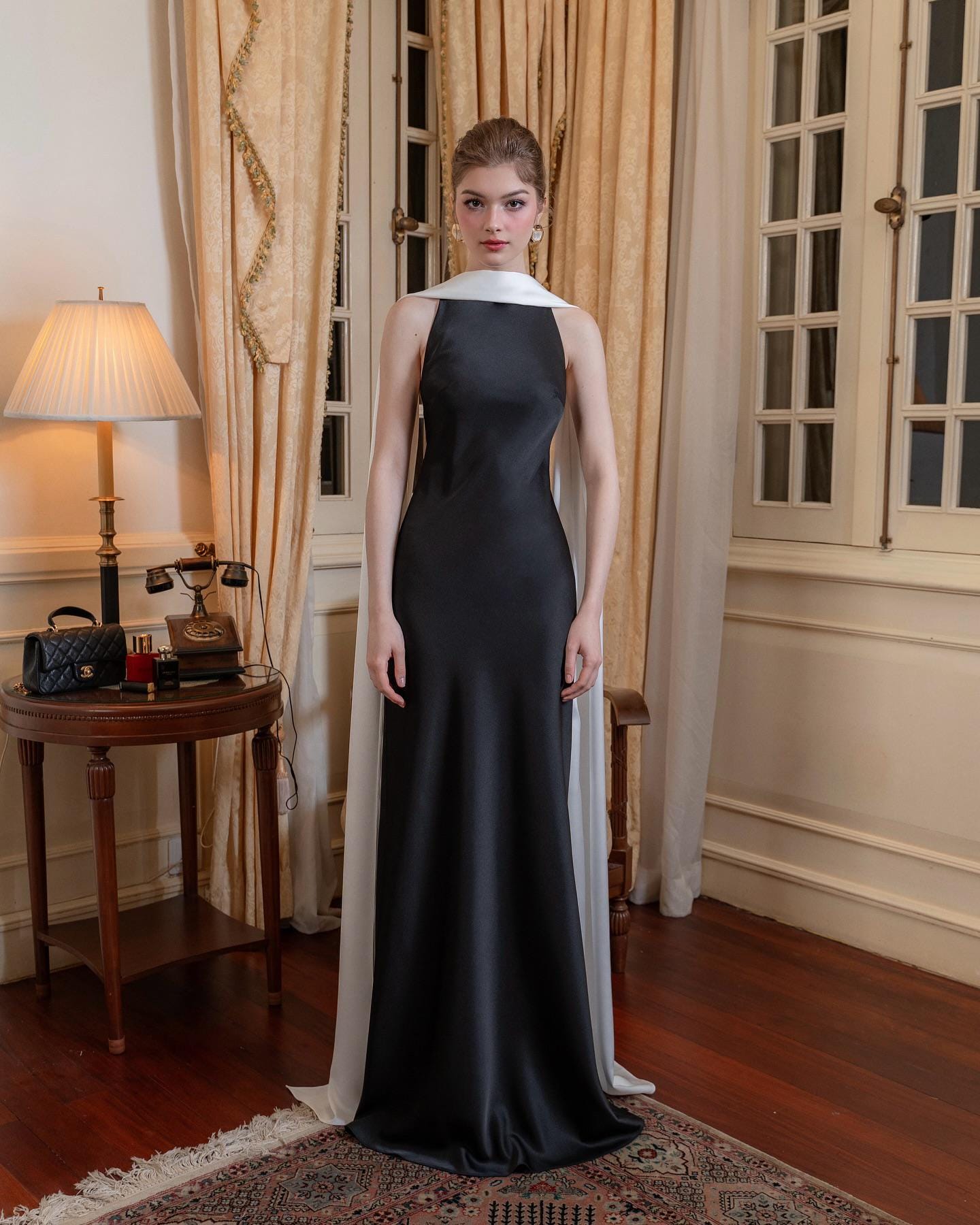 black silk tank dress TANK DRESS