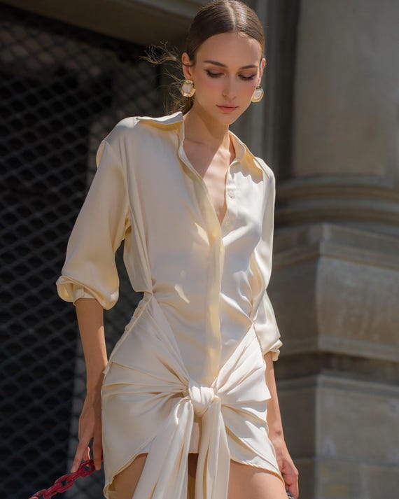 Short Silk Shirt Dress - Casual Mini Dress - Short Event Club Silk Dress - Mini Dress With Long Sleeves -lady Mini Dress - Collared Dress - Etsy Short Silk Shirt Dress - Casual Mini Dress - Short Event Club Silk Dress - Mini Dress With Long Sleeves -lady Mini Dress - Collared Dress - Etsy