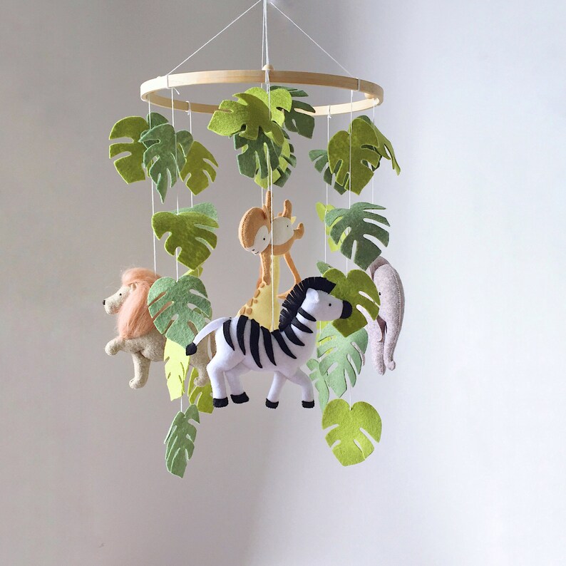 Safari Baby Mobile Crib Mobile Cot Mobile Safari Nursery Etsy
