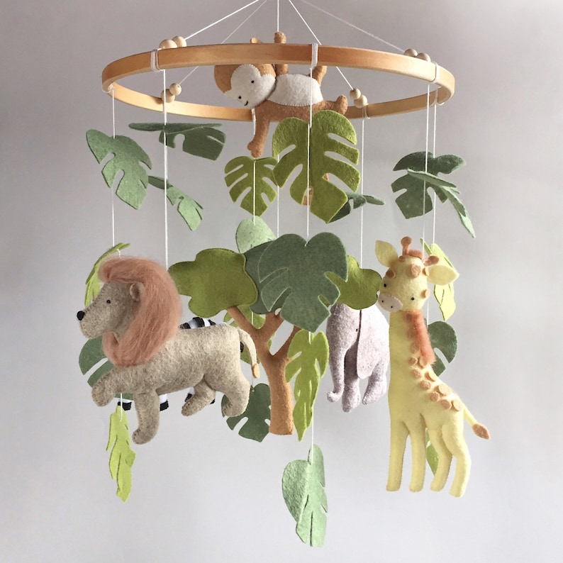 Safari Baby Mobile crib Mobile Cot Mobile Safari Nursery Etsy UK