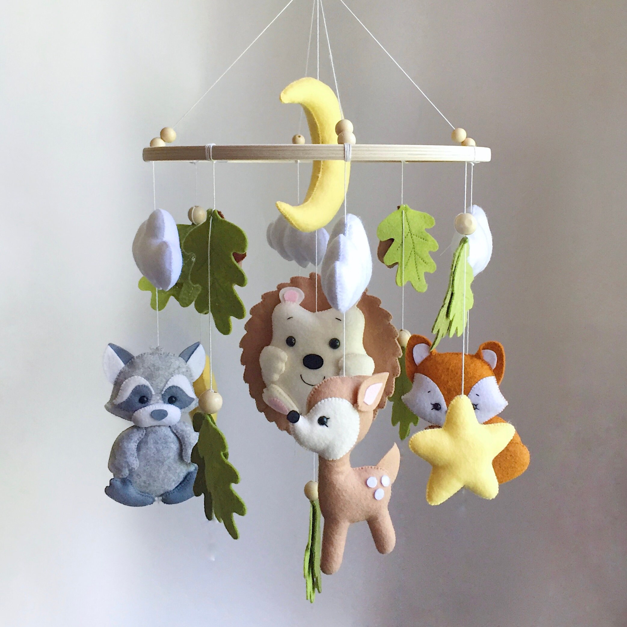 Woodland Baby mobile Animals mobile Forest baby mobile Etsy