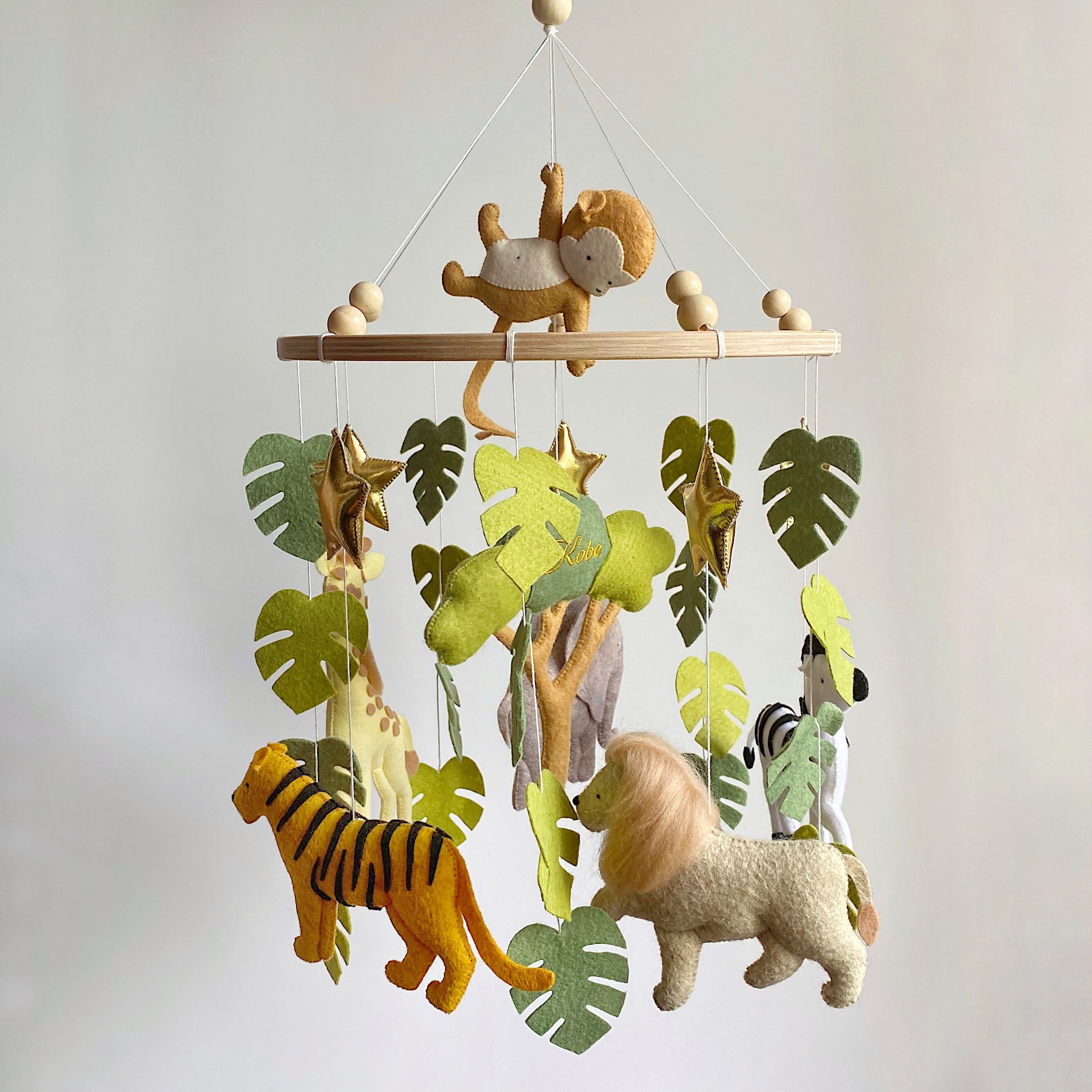 Safari Baby Mobile personalized Crib Mobile Safari Nursery Etsy