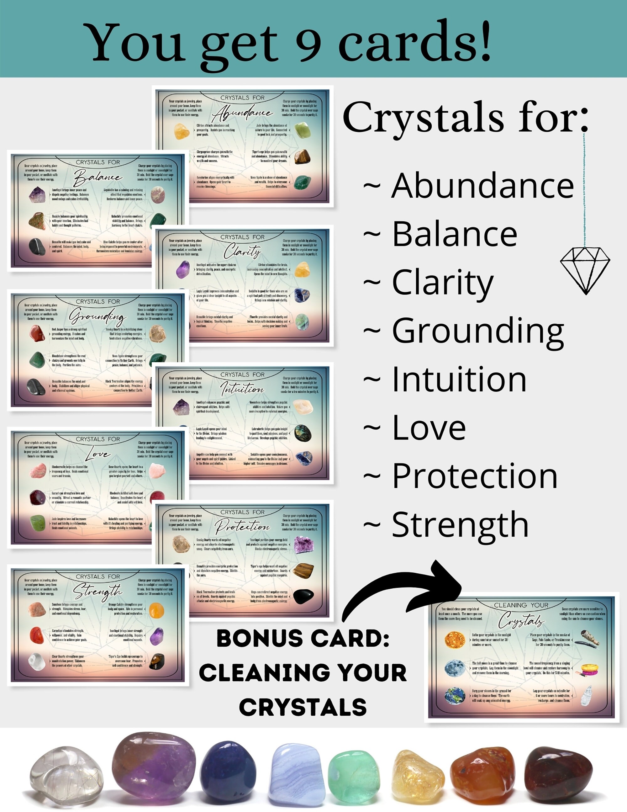 Printable Crystal Meaning Cards Crystal Meanings Charts Printable Vrogue