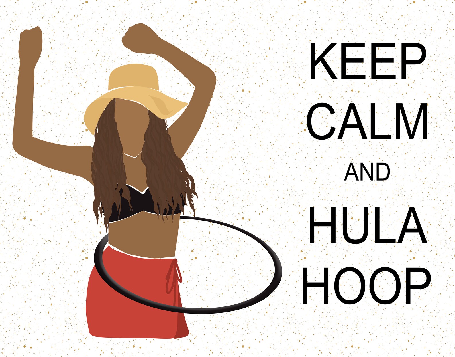 Hula Hoop Wall Art Keep Calm And Hula Hoop Poster Digital Etsy