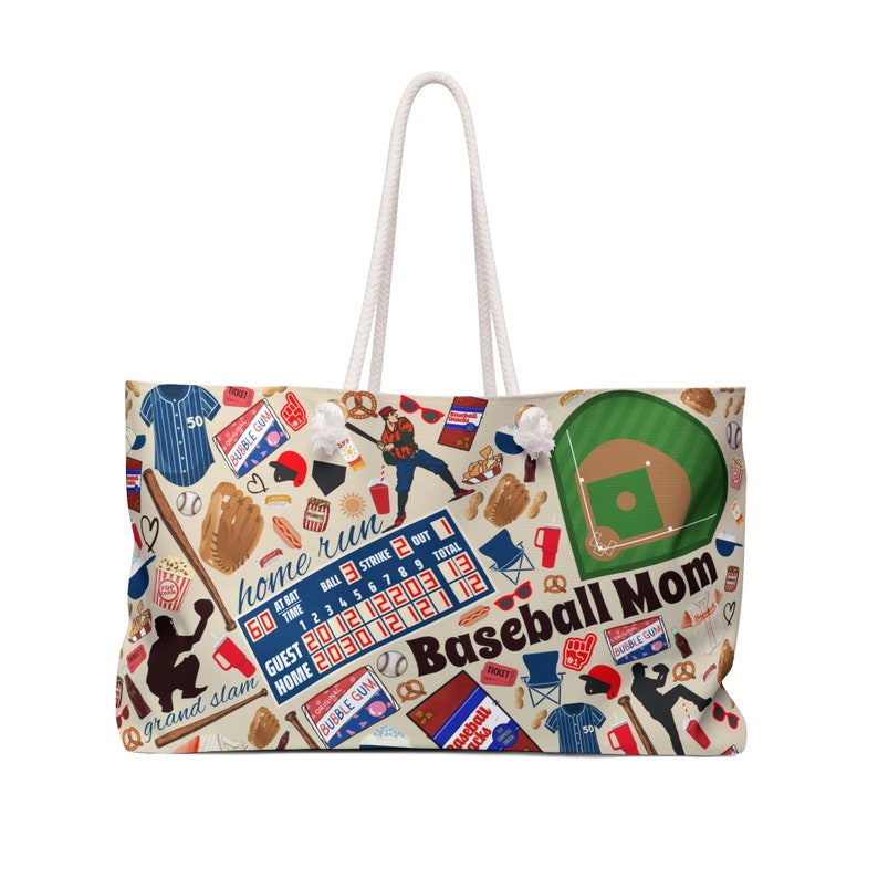 Baseball Mom Bag for Weekend Baseball Bag for Team Mom Gift Bag
