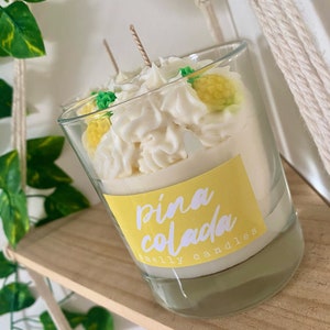 Pina Colada hand poured soy wax jar candle