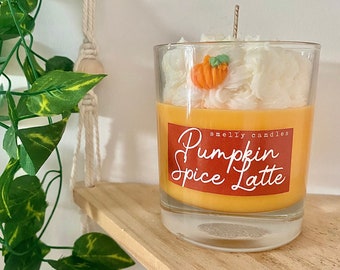 Pumpkin Spice Latte hand poured soy wax whipped candle