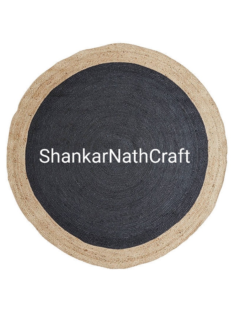 4x4 5x5 6x6 7x7 8x8 9x9 10x10 Jute Rug Round Natural Jute Etsy