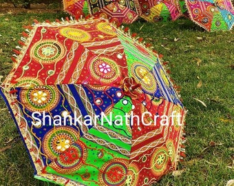 10 PC FREE SHIPPING Indian Wedding Decor Umbrella, Mehndi Decor, Multicolor, Wedding Decoration, Party Backdrop Umbrella, Indian Umbrella