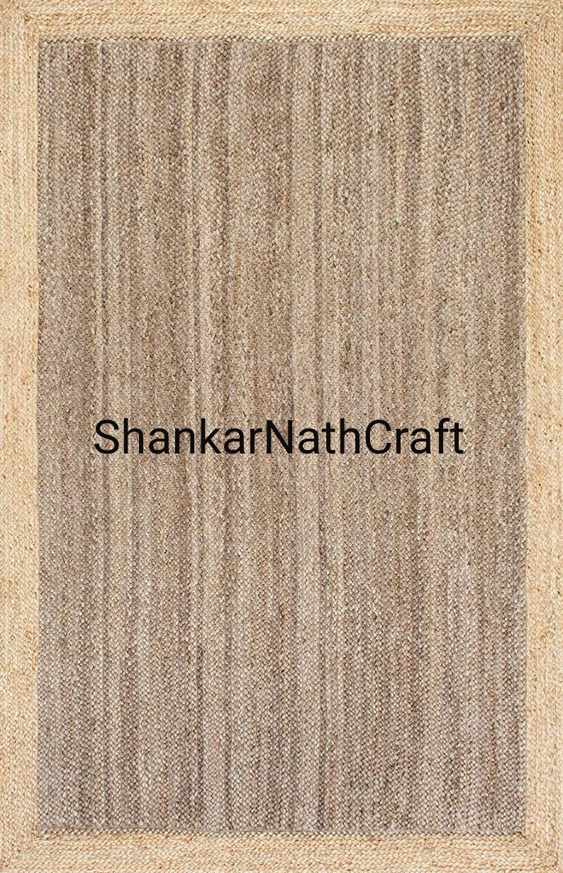 Jute Handwoven Rug Natural Rug Eco Rug Jute Rug Natural Jute Rug Indian Braided Floor Jute Rug Rectangle Rug Solid Area Rugs Carpet