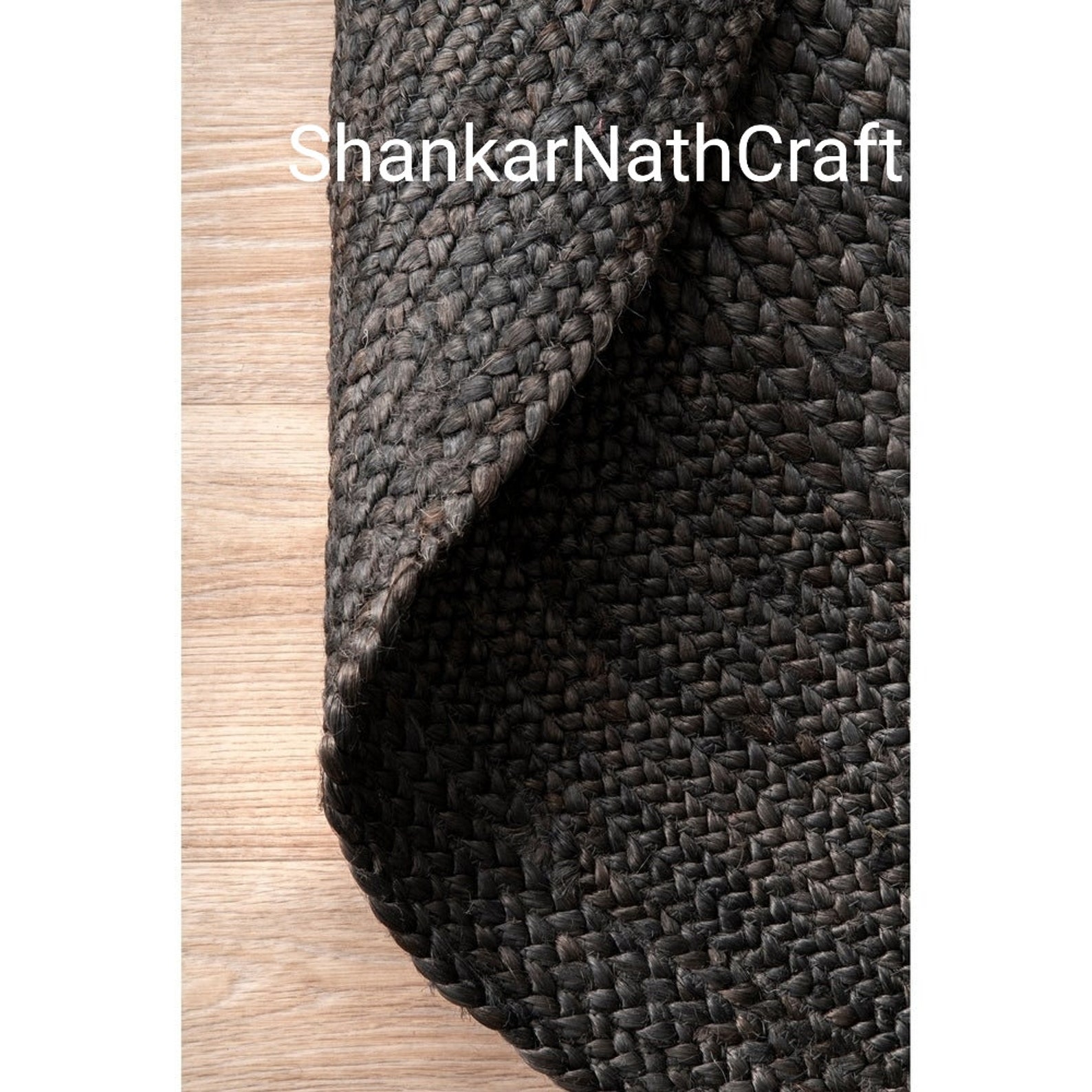 Home Decor Natural Jute Colorful Round Jute Rug for Floor and - Etsy