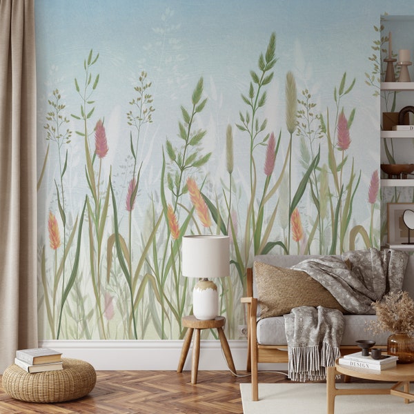 Seagrass Peel Stick Wallpaper Etsy