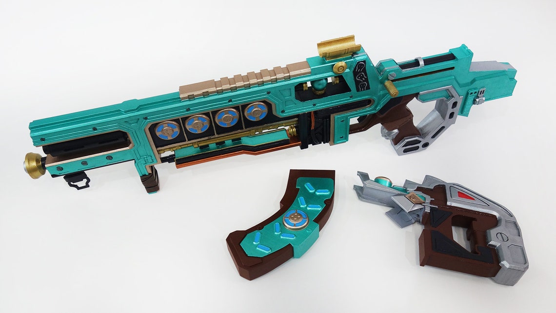 Flatline VK47 Teal Zeal Assault Rifle Replica From Apex Etsy