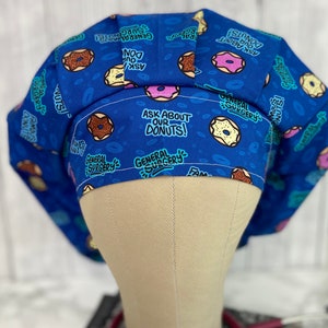 General Surgery Donuts bouffant surgical scrub cap women’s scrub hat nurse hat surgery operating room cap anatomy medical