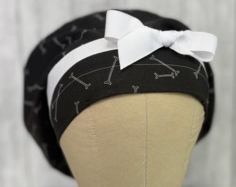 Very Humerus Euro style minimalist scrub cap with cord lock and cinch ties