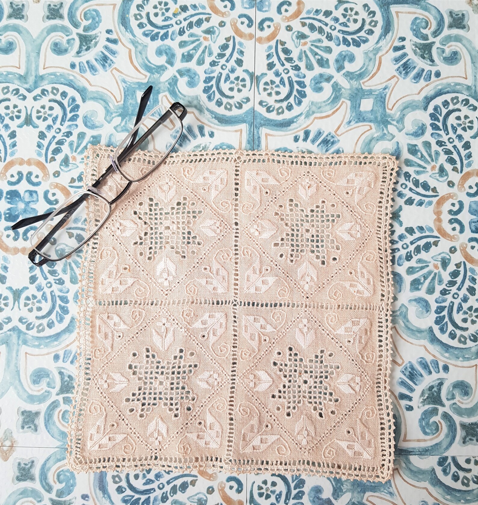 Handmade Cyprus Lefkara lace tray cloth Etsy