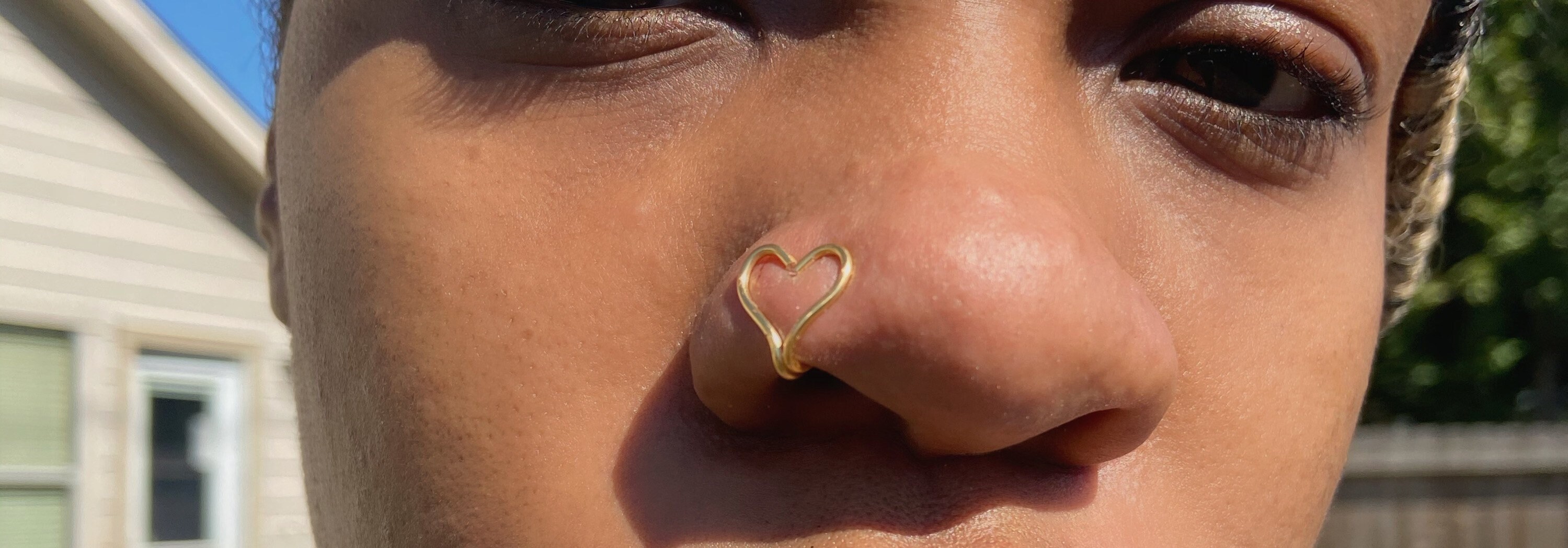 Heart Nose Cuff Pierceless Nose Cuff Faux Nose Ring Etsy
